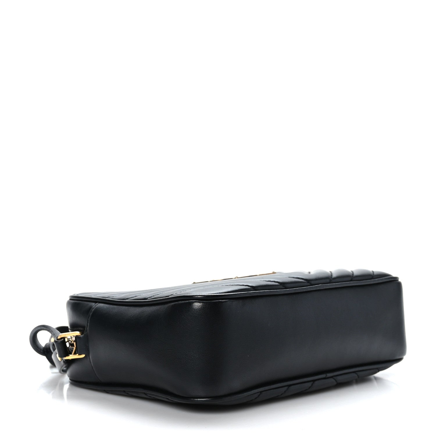Saint Laurent Calfskin Matelasse Monogram Lou Camera Bag Black 4 of 9
