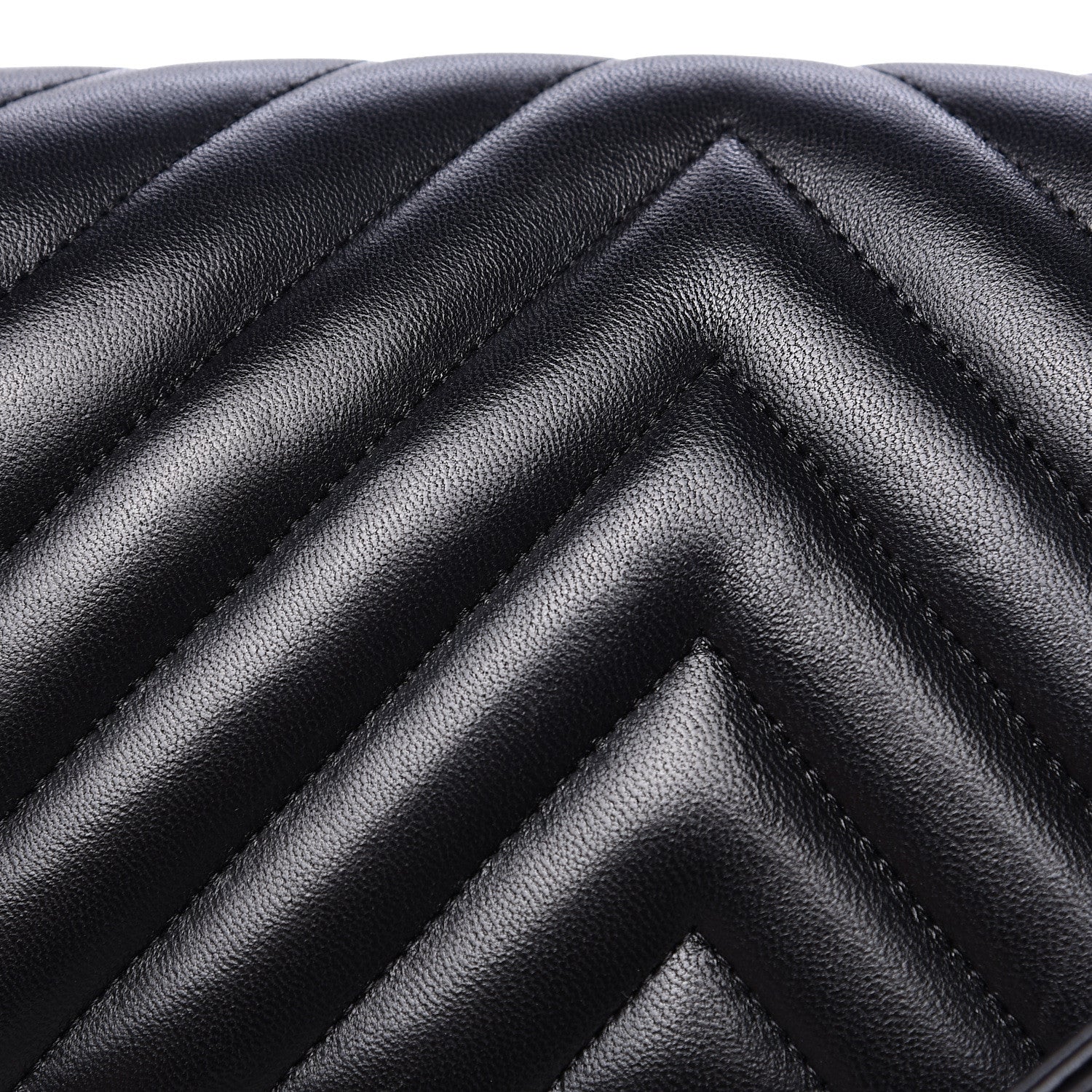 Chanel Calfskin Chevron Quilted Medium Boy Flap Black 11 of 14