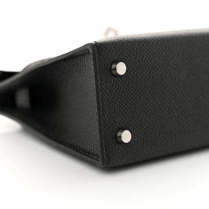 Hermes Epsom Mini Kelly Sellier 20 Black 9 of 12