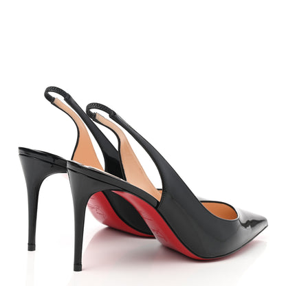 Christian Louboutin Patent Kate Sling 85 Pumps 39.5 Black 4 of 8