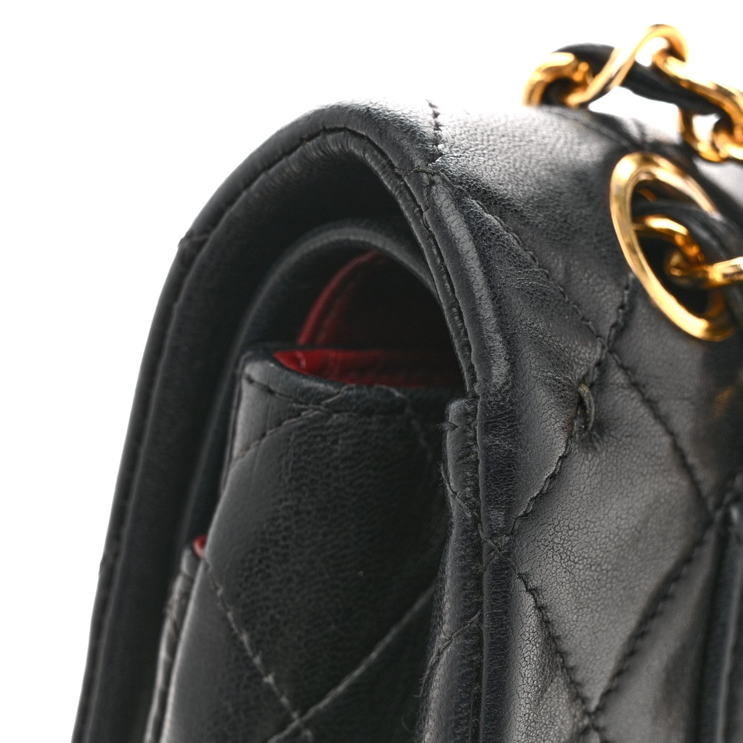 Chanel Lambskin Quilted Small Double Flap Black 14 of 16