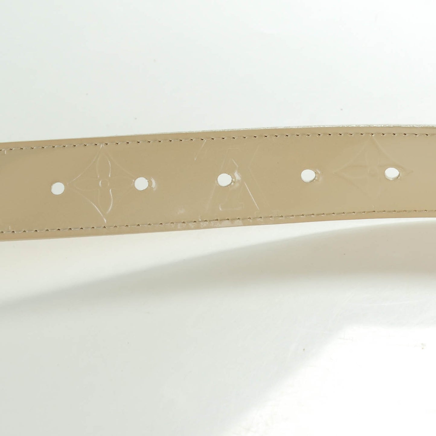 Vernis LV Frame Belt 90 36 Blanc Corail