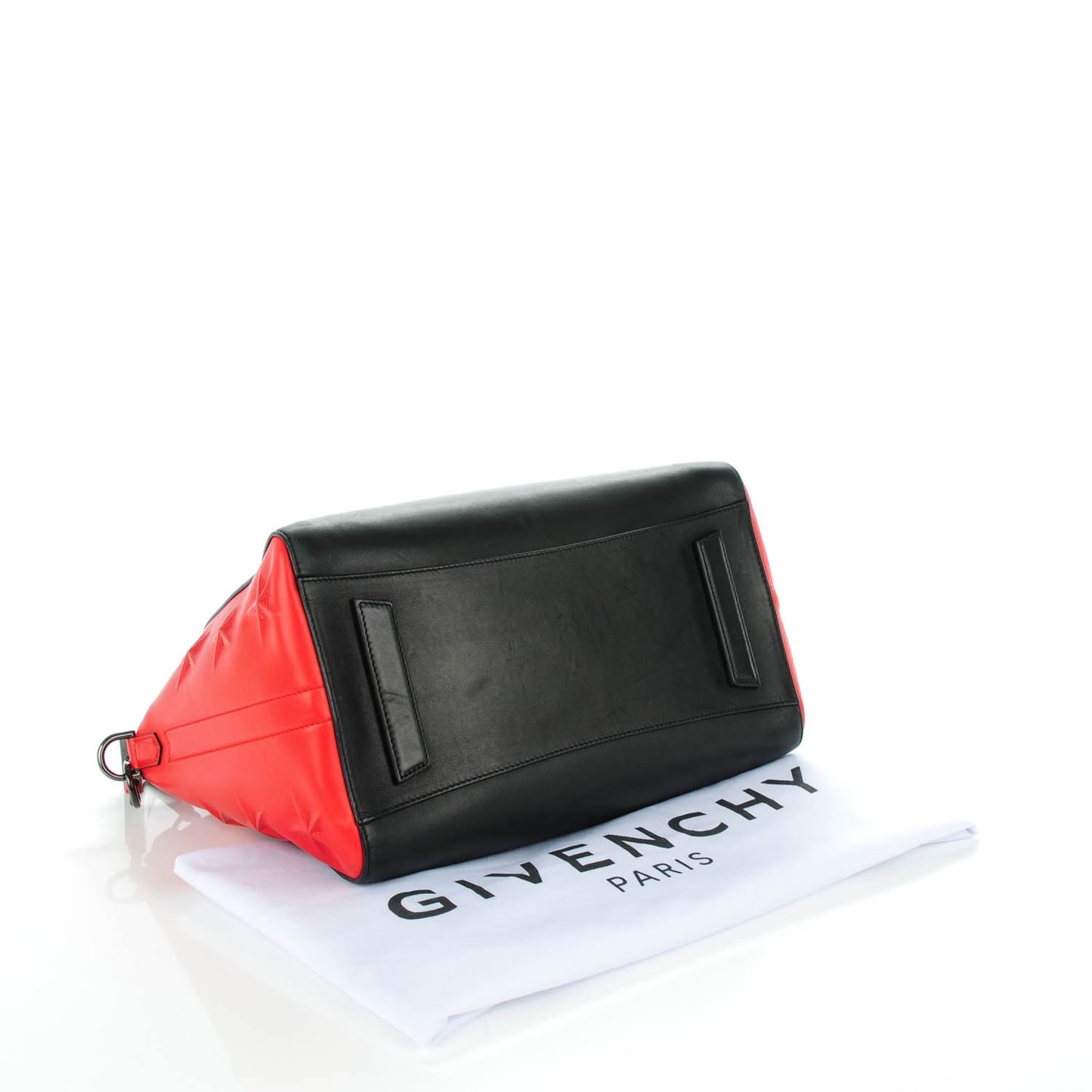 Smooth Calfskin Star Embossed Medium Antigona Black Red