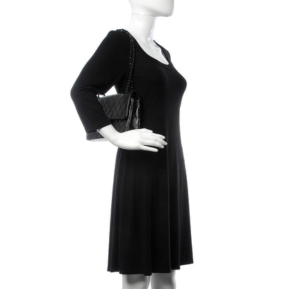 Chanel Lambskin Quilted Medium Double Flap So Black 2 of 10