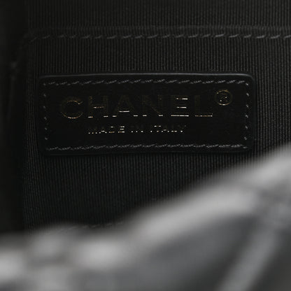 Chanel Lambskin Quilted Small Perfect Meeting Hobo Black 6 of 9