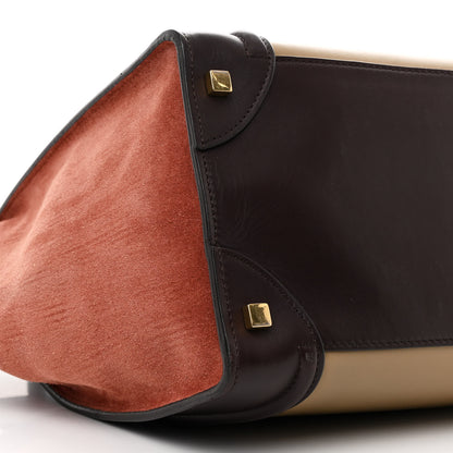 Celine Smooth Calfskin Suede Mini Tri-Color Luggage Beige 9 of 11