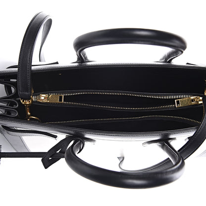 Saint Laurent Calfskin Bicolor Small Sac De Jour White Black 5 of 8
