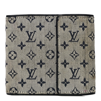 Louis Vuitton Mini Monogram Compact Wallet Blue 28 of 29