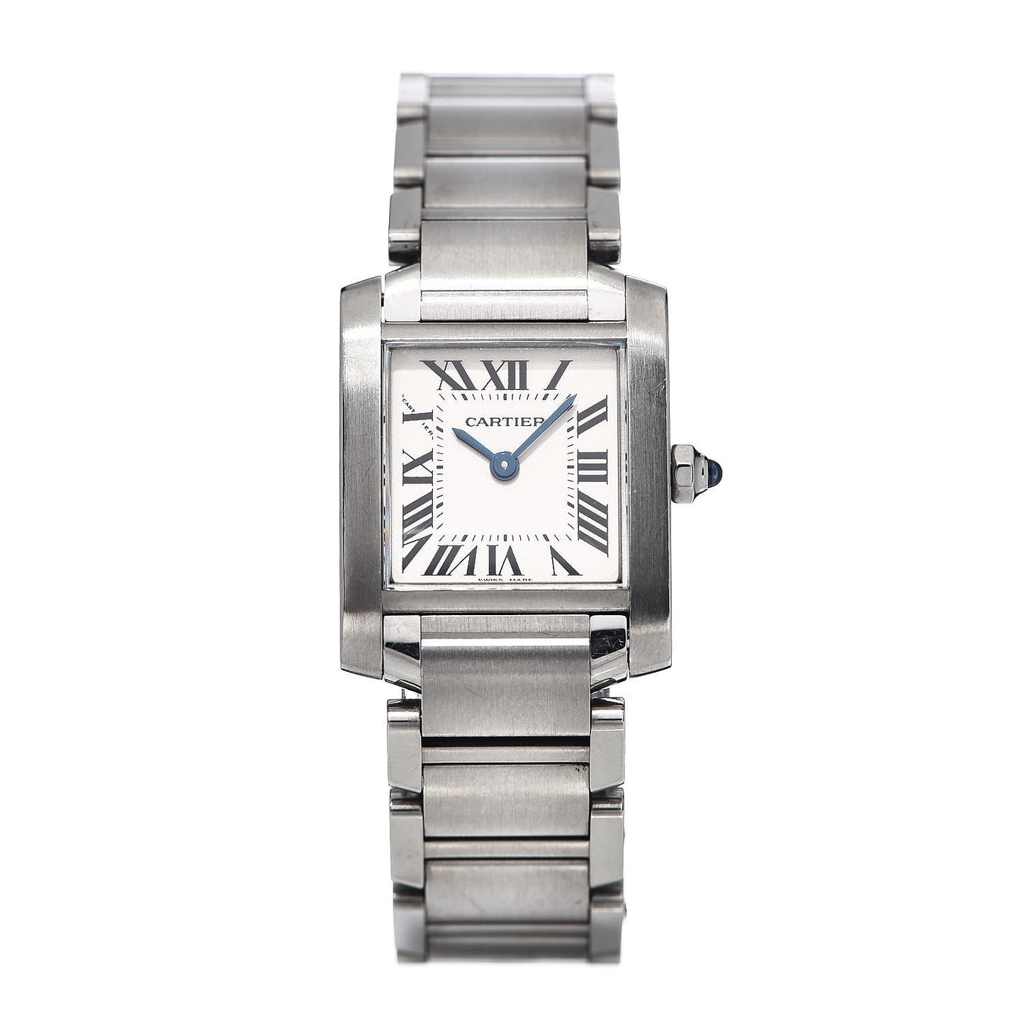 Stainless Steel 20mm Tank Francaise Quartz Watch