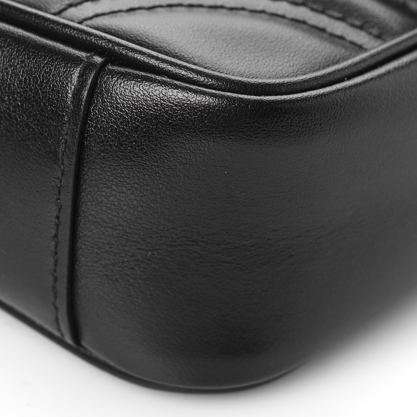 Calfskin Matelasse Mini GG Marmont Shoulder Bag Black