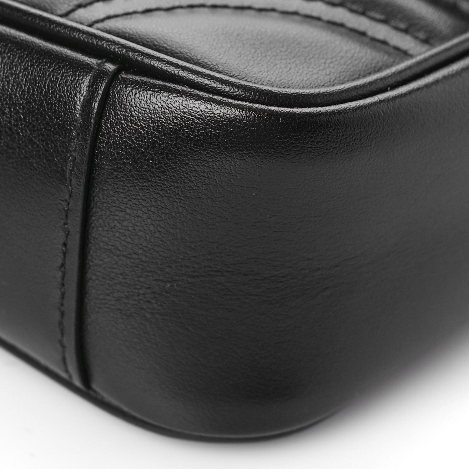 Gucci Calfskin Matelasse Mini GG Marmont Shoulder Bag Black 9 of 9