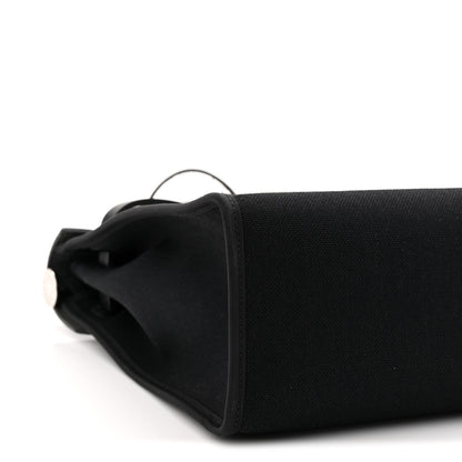 Hermes Military Toile Vache Hunter Herbag Zip PM 31 Black 10 of 11