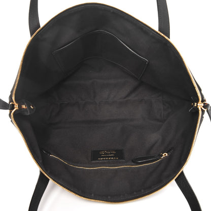 Burberry Derby Calfskin House Check Medium Welburn Tote Black 5 of 10