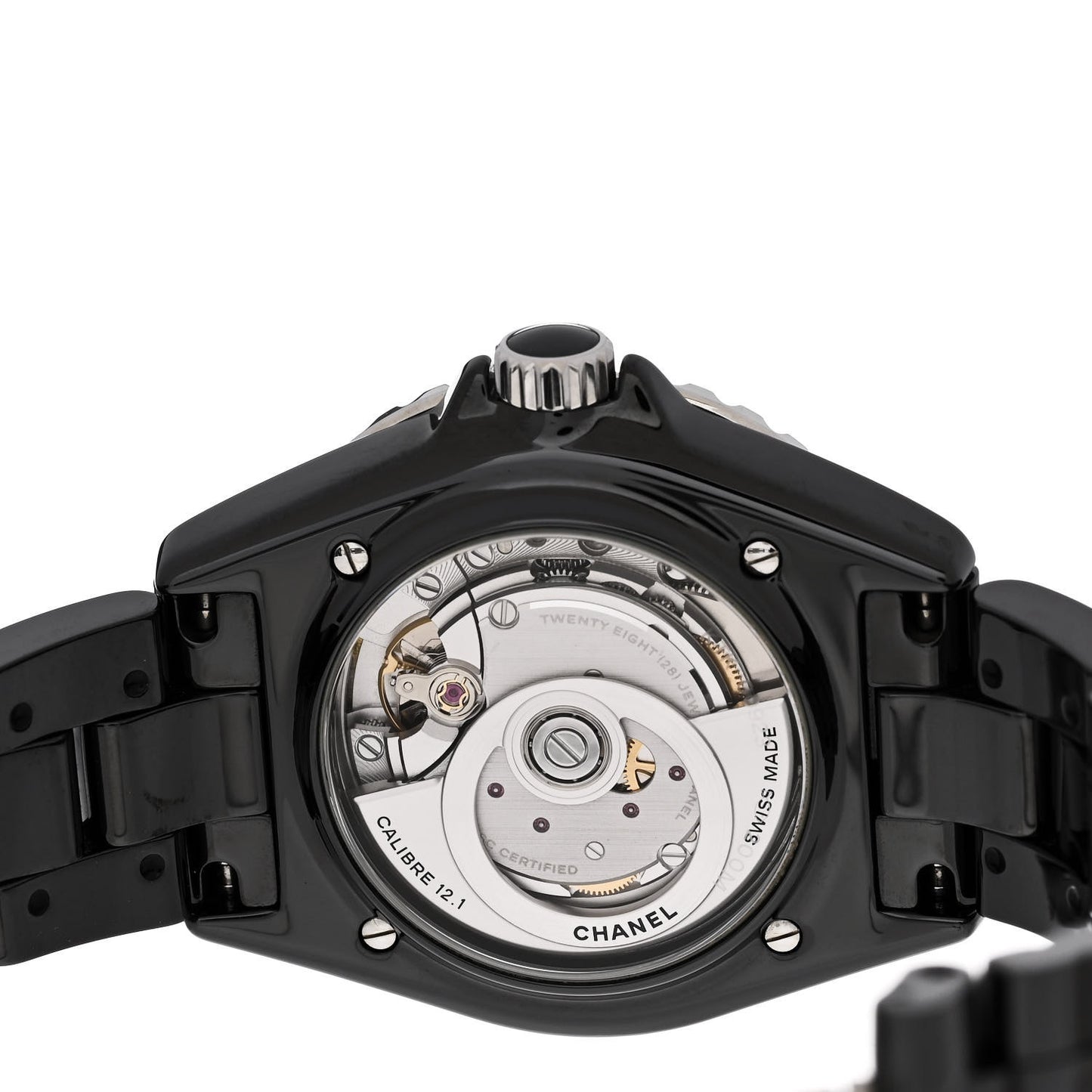 Stainless Steel Ceramic 38mm J12 Automatic Watch Black