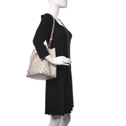 Louis Vuitton Damier Azur Neonoe MM Eau De Rose 2 of 11