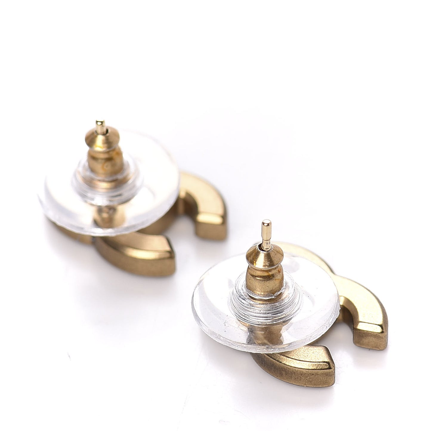 Crystal CC Earrings Gold