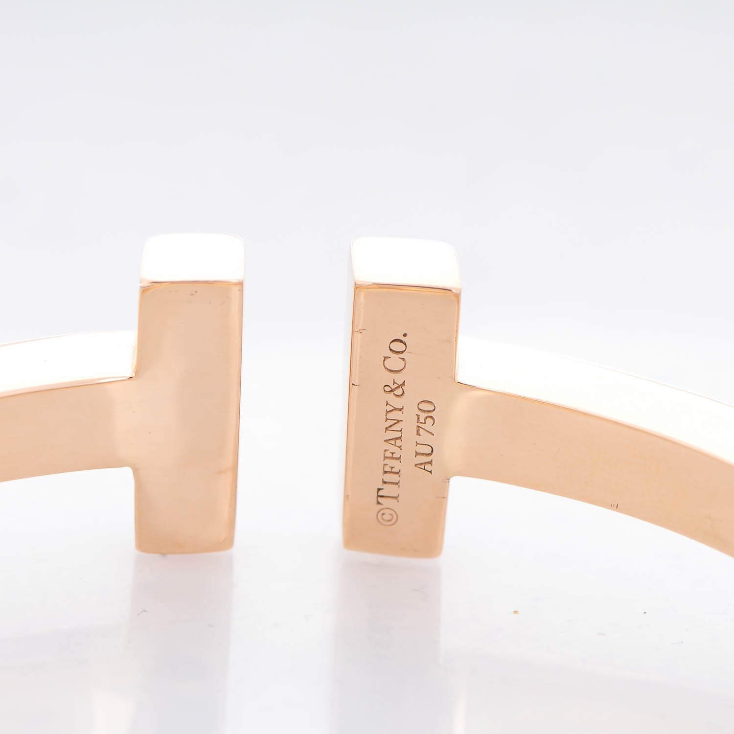Tiffany 18K Rose Gold T Square Bracelet 4 of 5