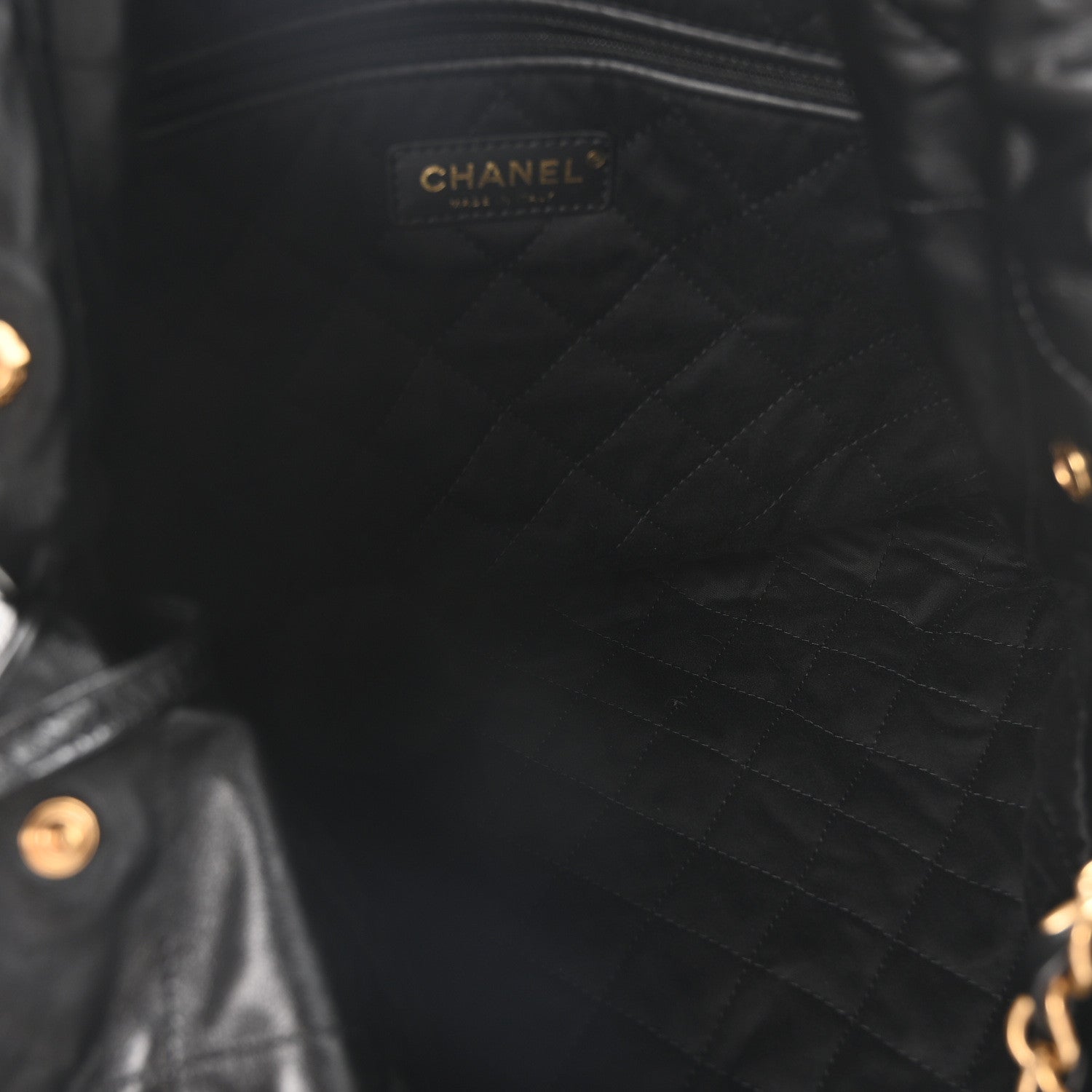 Chanel Shiny Calfskin Quilted Chanel 22 Black 6 of 11