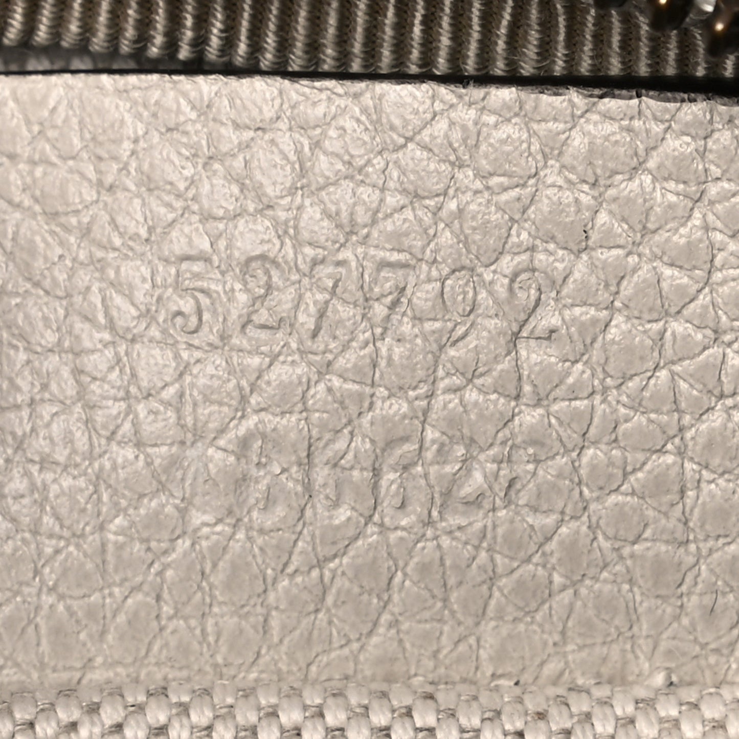 Grained Calfskin Small Logo Belt Bag White