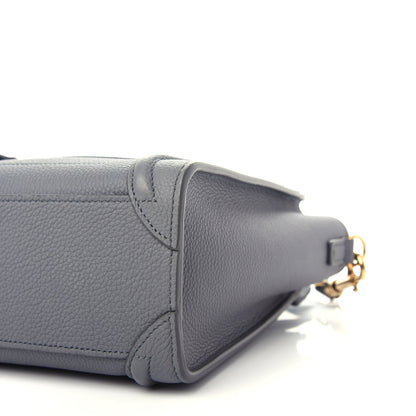 Celine Baby Drummed Calfskin Nano Luggage Kohl 9 of 10