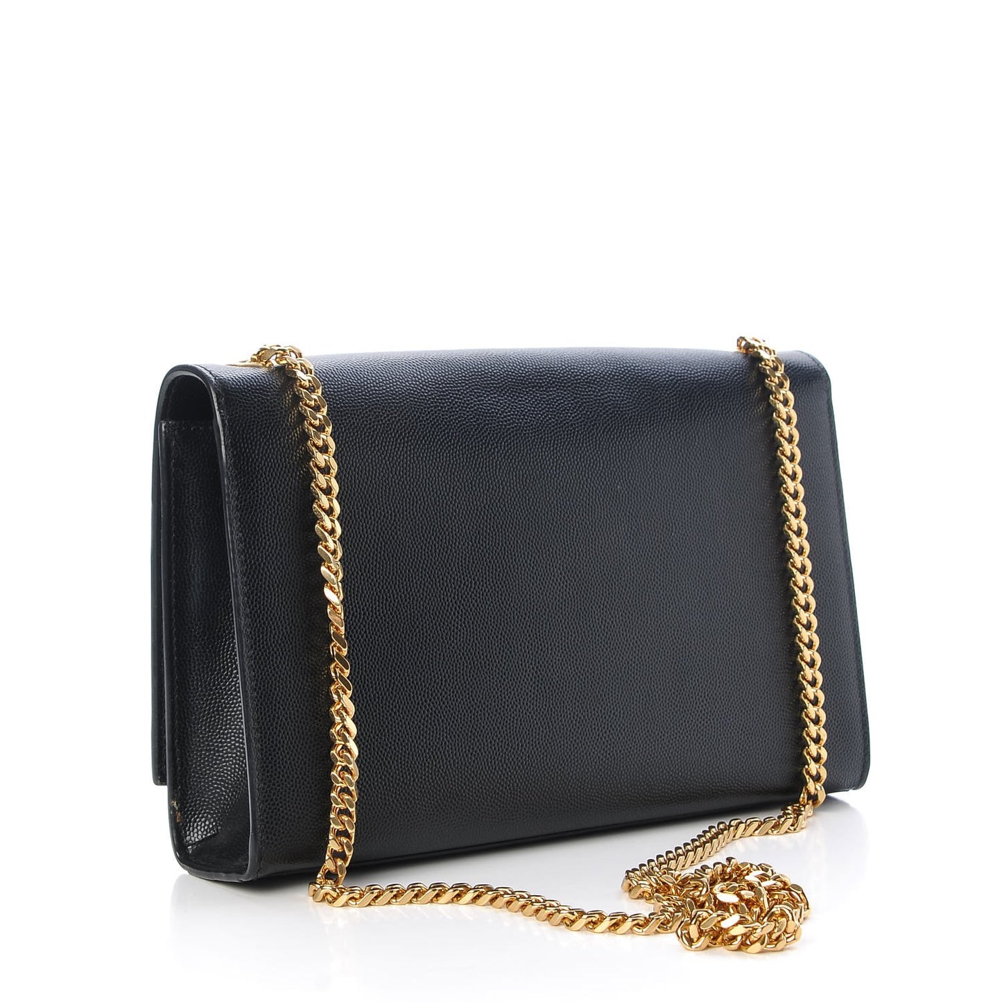Grain De Poudre Medium Classic Monogram Kate Satchel Black