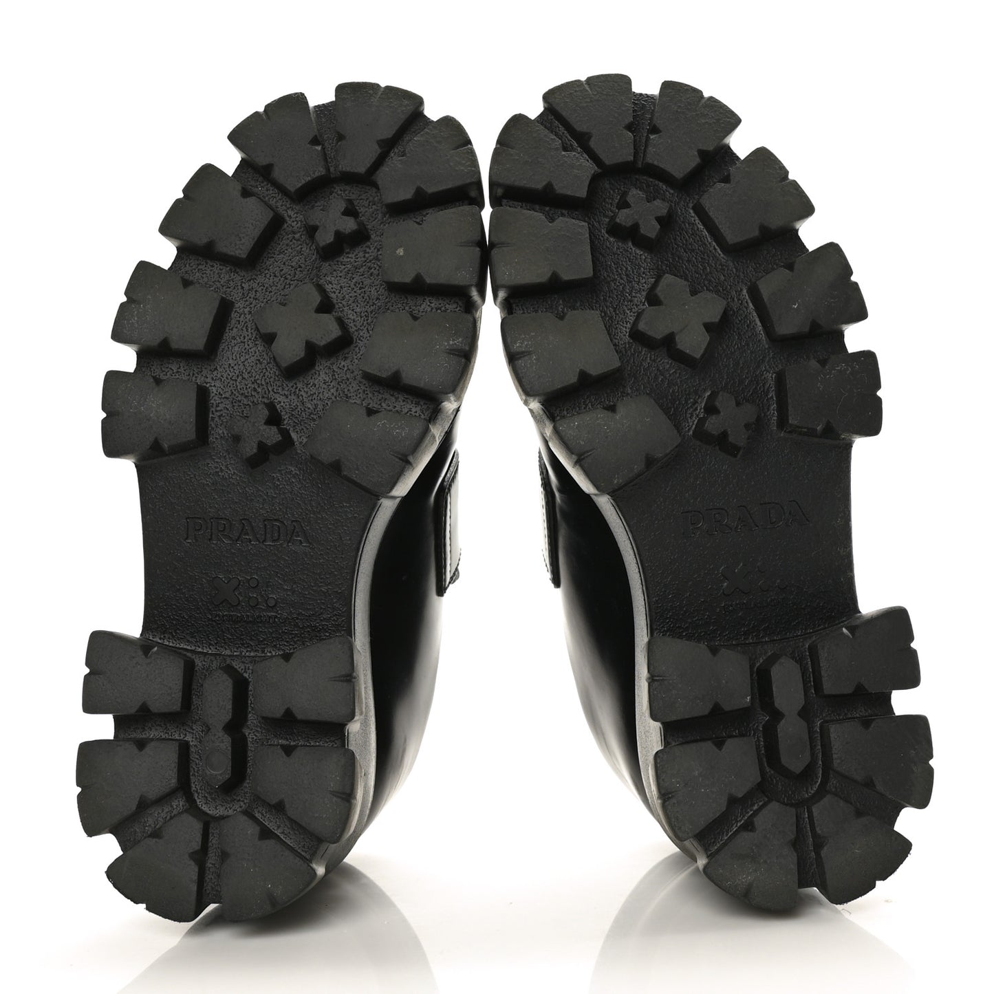 Spazzolato Rois Metal Triangle Logo Monolith 55mm Loafers 35 Black