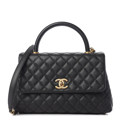 Chanel Caviar Quilted Small Coco Handle Flap Black 1 of 9