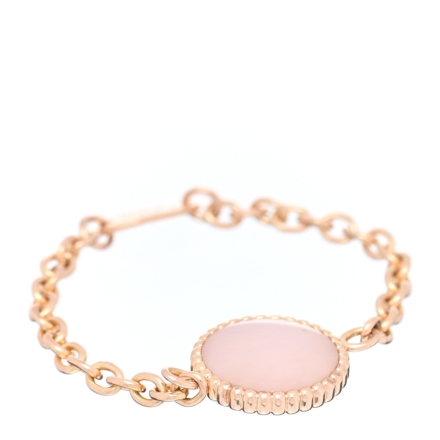 Christian Dior 18K Rose Gold Diamond Pink Opal Rose Des Vents Ring 53 6.25 2 of 5