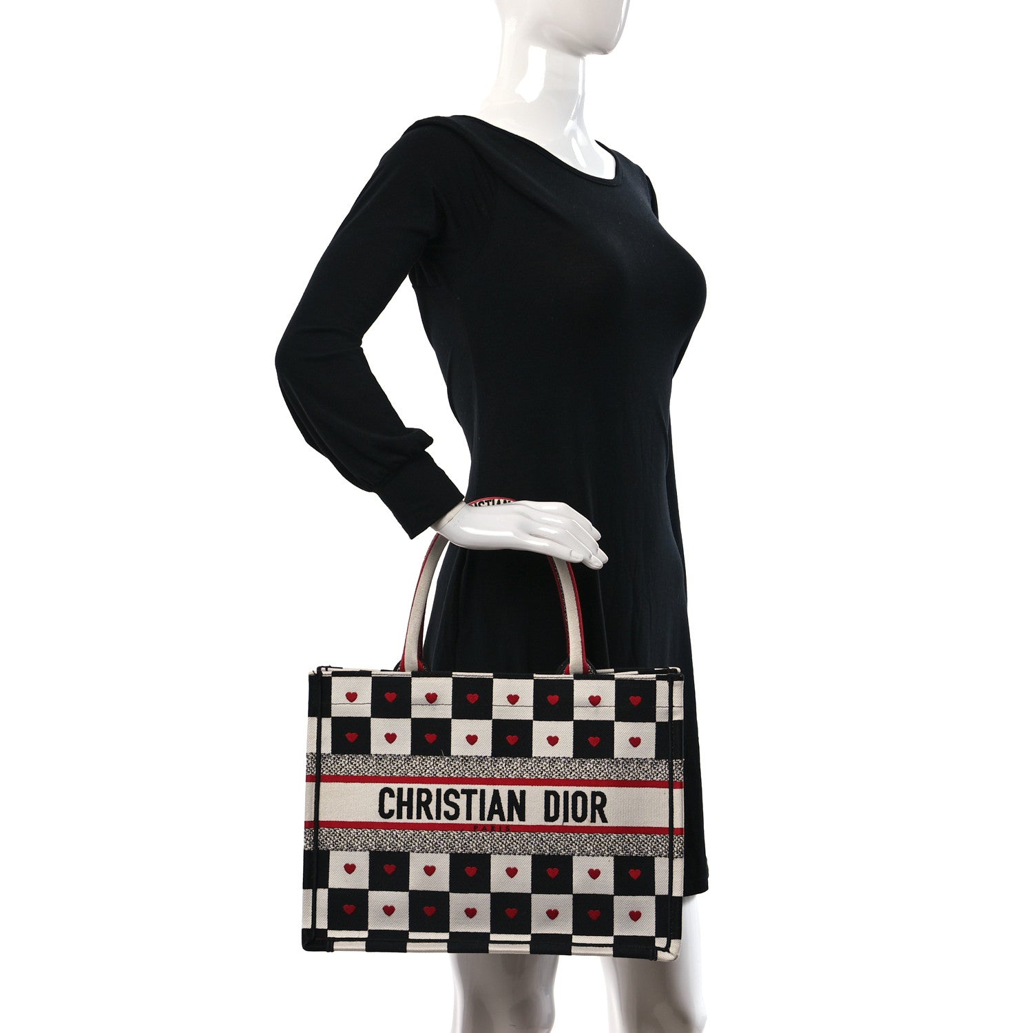 Christian Dior Canvas Embroidered Medium Book Tote Multicolor 2 of 9