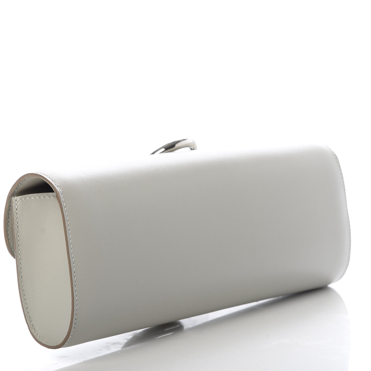 Hermes Tadelakt Egee Clutch Gris Perle 3 of 9