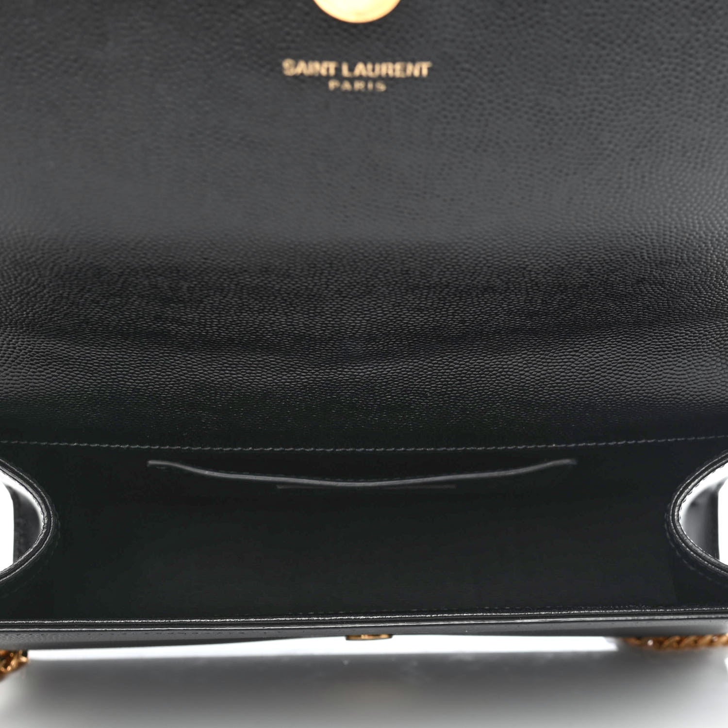 Saint Laurent Grain De Poudre Medium Classic Monogram Kate Satchel Black 4 of 4