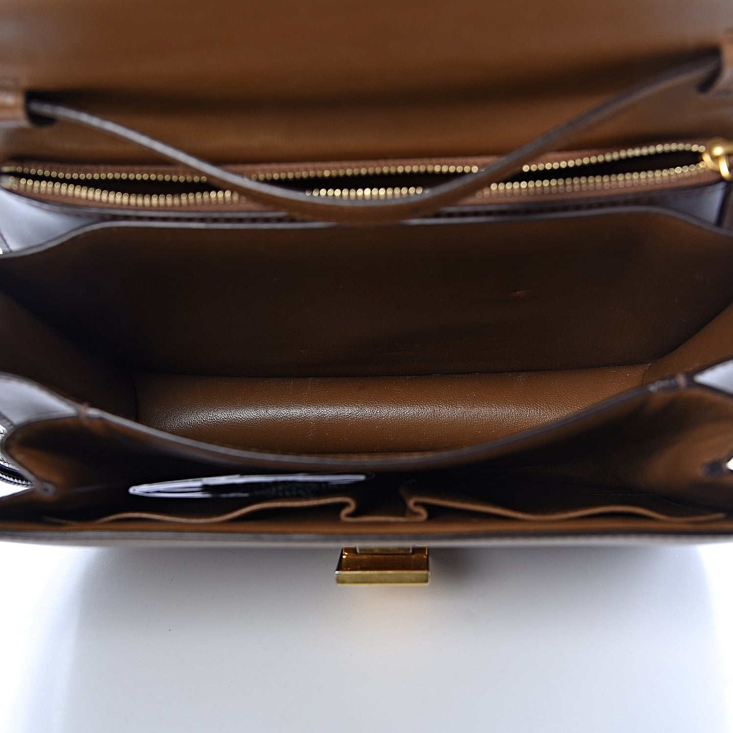 Celine Box Calfskin Medium Classic Box Flap Bag Camel 5 of 12