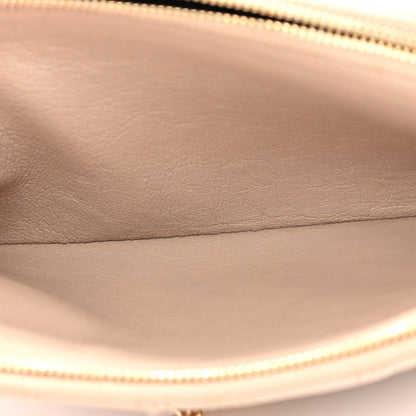Saint Laurent SAINT LAURENT Grained Lambskin Quilted Mini Becky Double Zip Bag Natural Tan 6 of 14