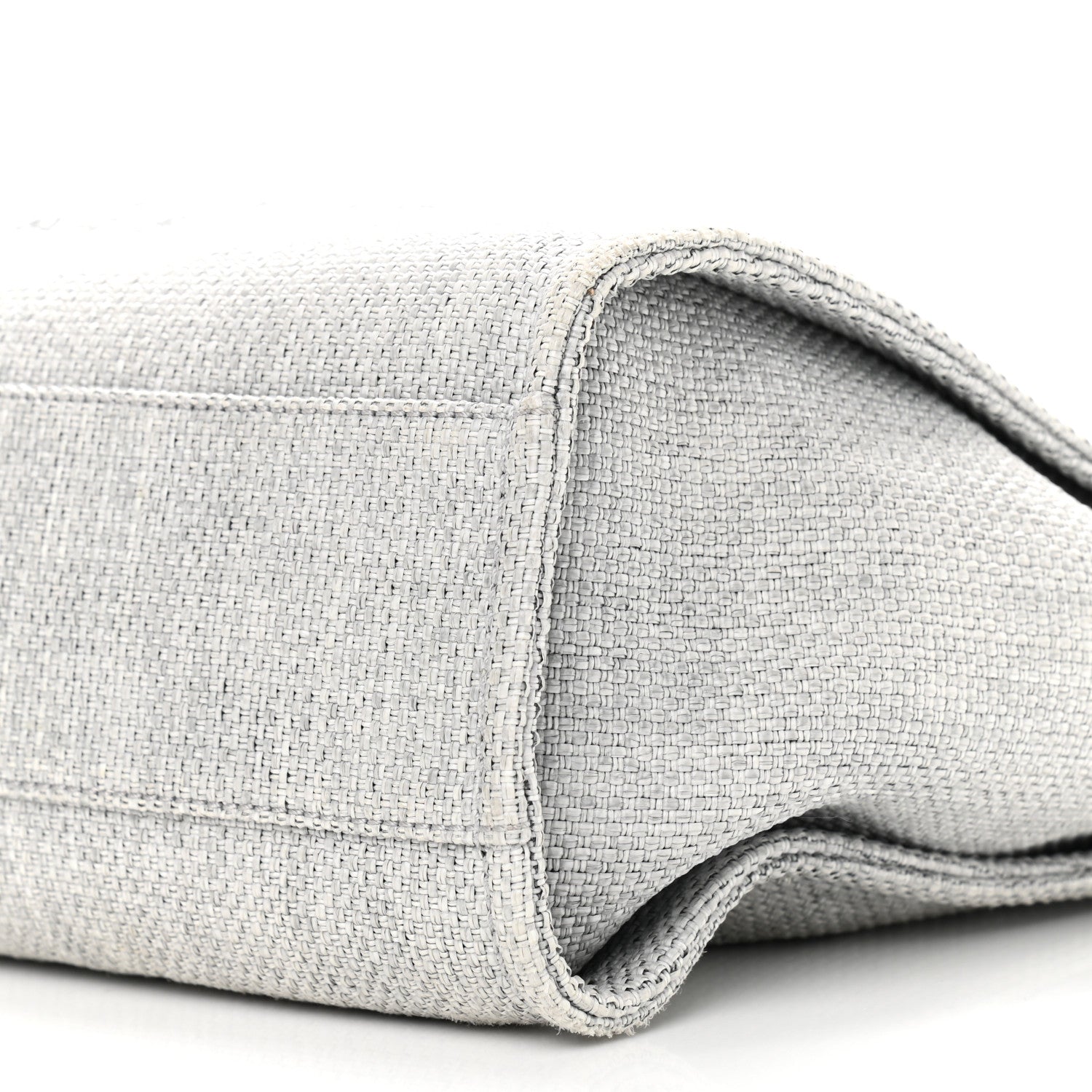 Chanel Woven Straw Raffia Small Deauville Tote Grey 9 of 9