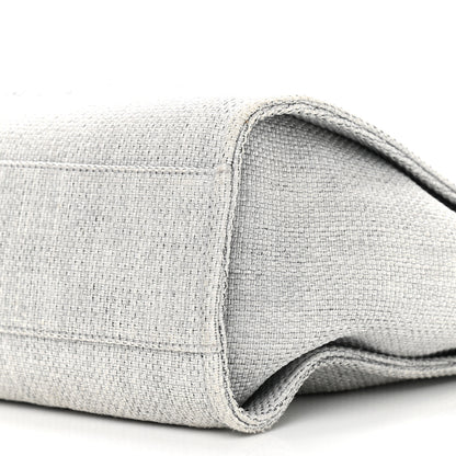 Chanel Woven Straw Raffia Small Deauville Tote Grey 9 of 9