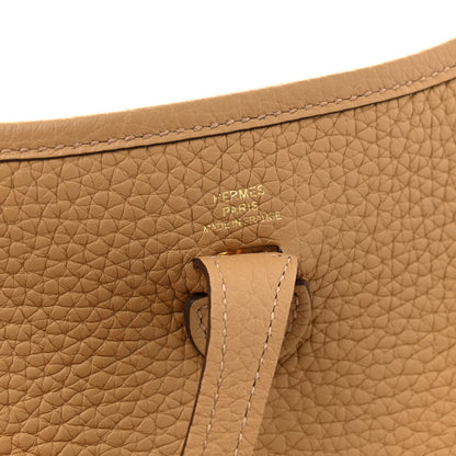 Hermes Taurillon Clemence Evelyne TPM Biscuit 6 of 12