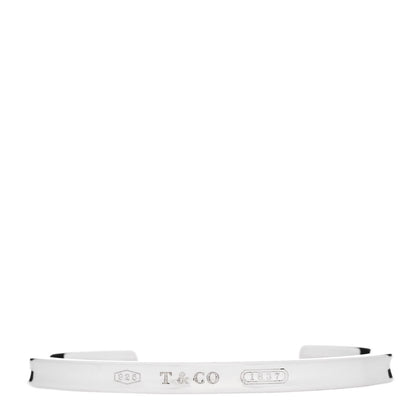 Tiffany Sterling Silver Narrow 1837 Cuff Bracelet 1 of 4