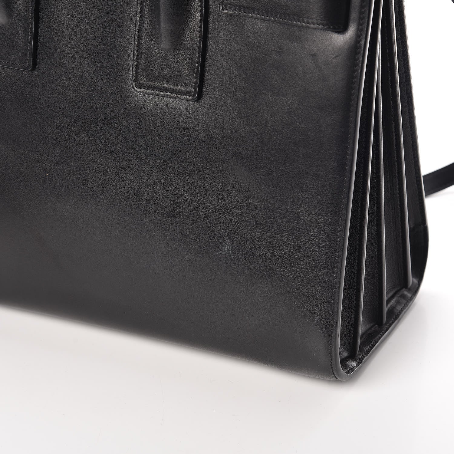 Saint Laurent Calfskin Small Sac De Jour Black 12 of 16