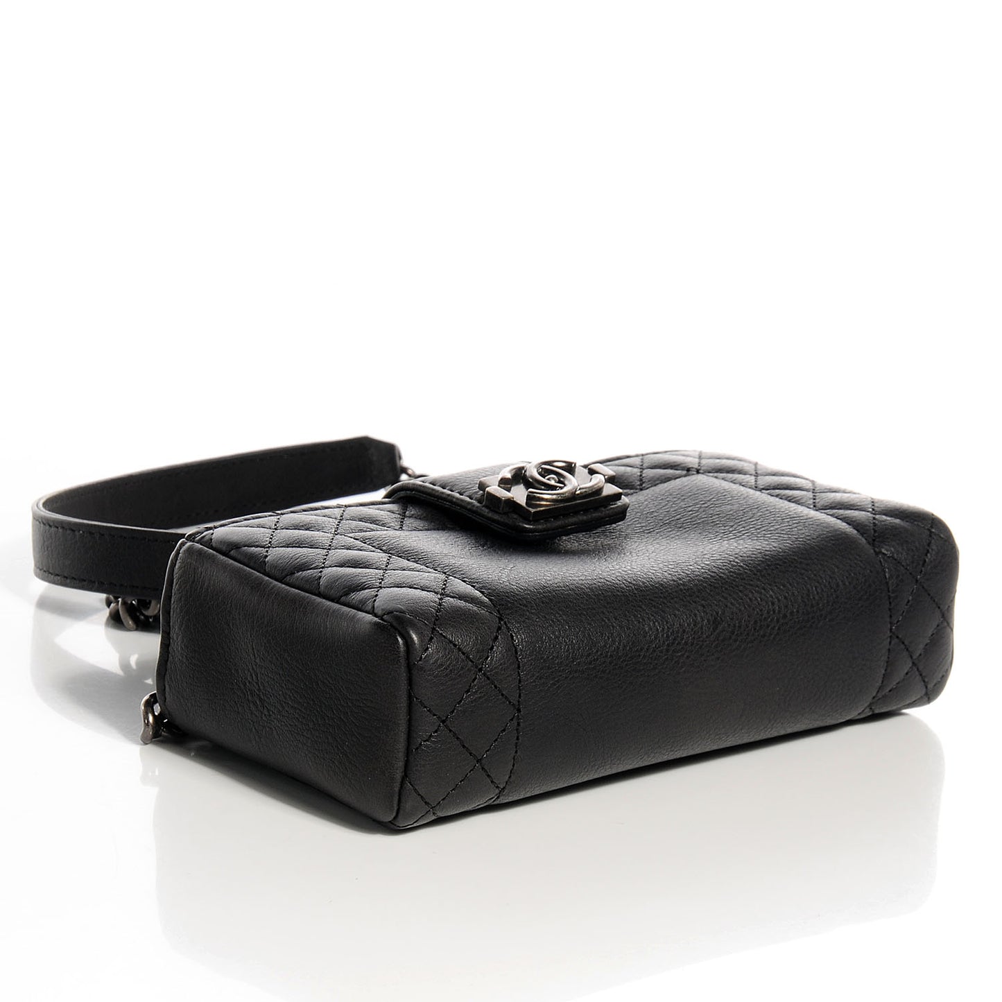 Calfskin Boy Reverso Mini Pochette Black