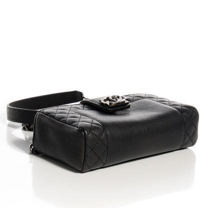 Chanel Calfskin Boy Reverso Mini Pochette Black 4 of 9