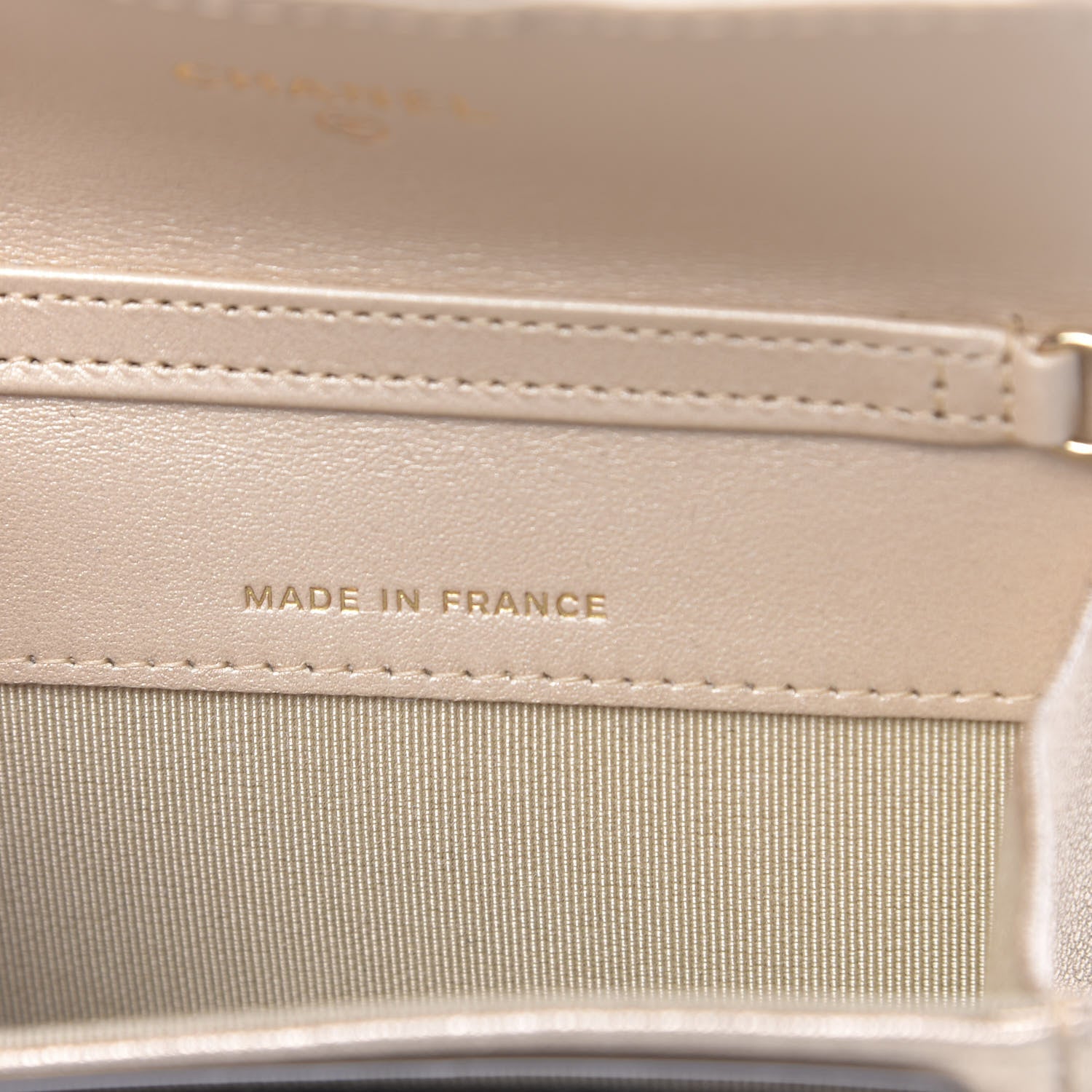 Chanel Metallic Lambskin Quilted Flap Chain Waist Bag Gold 7 of 11