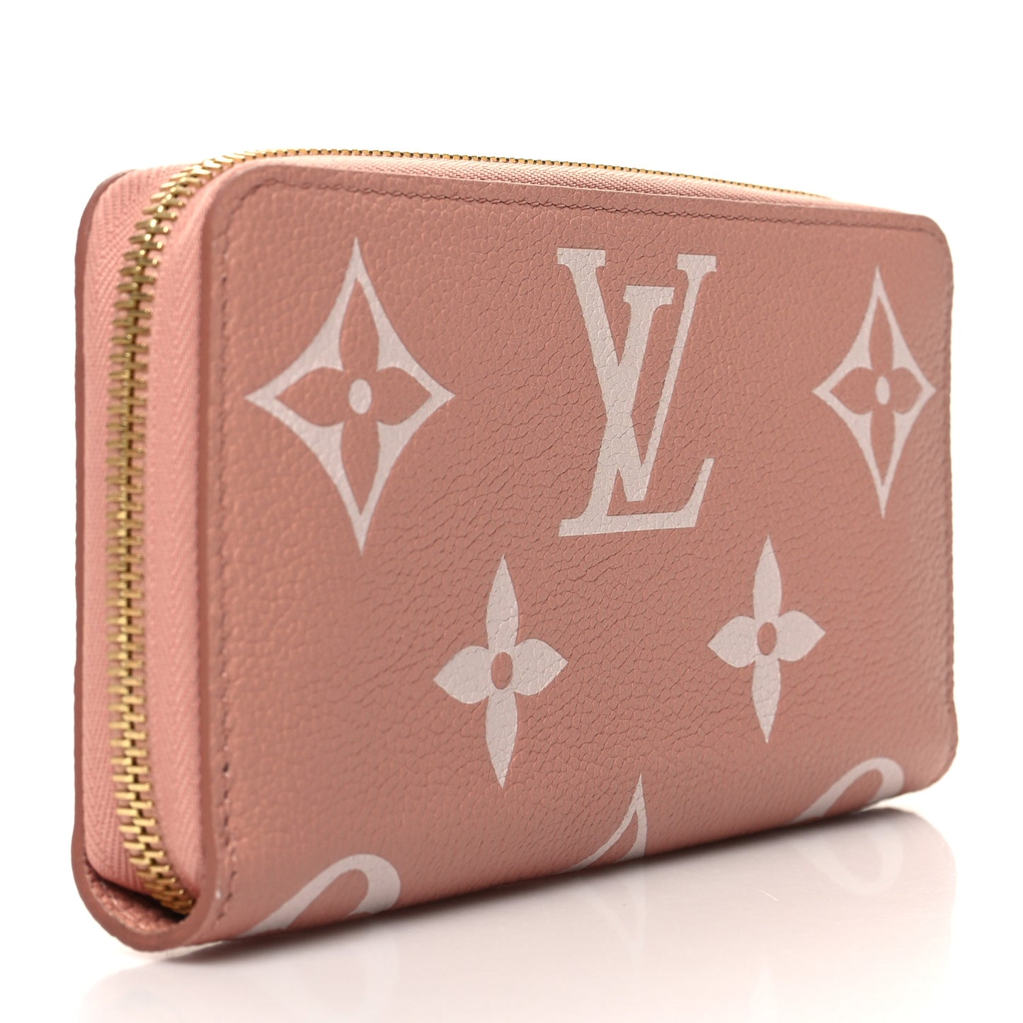 Empreinte Monogram Giant Zippy Wallet Rose Trianon Creme