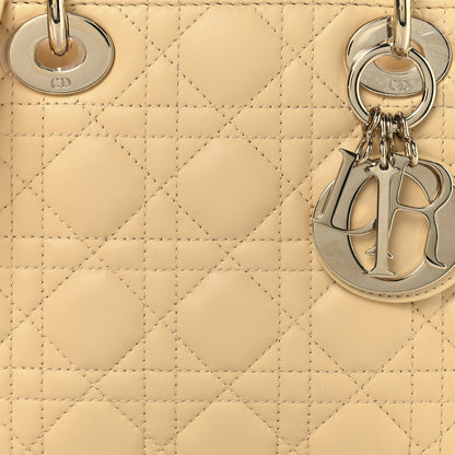 Christian Dior Lambskin Cannage Small My ABCDior Lady Dior Soft Yellow 7 of 11