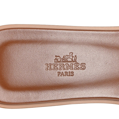 Hermes Denim Canvas Oran Sandals 37.5 Bleu Brut Bleu Clair 9 of 10