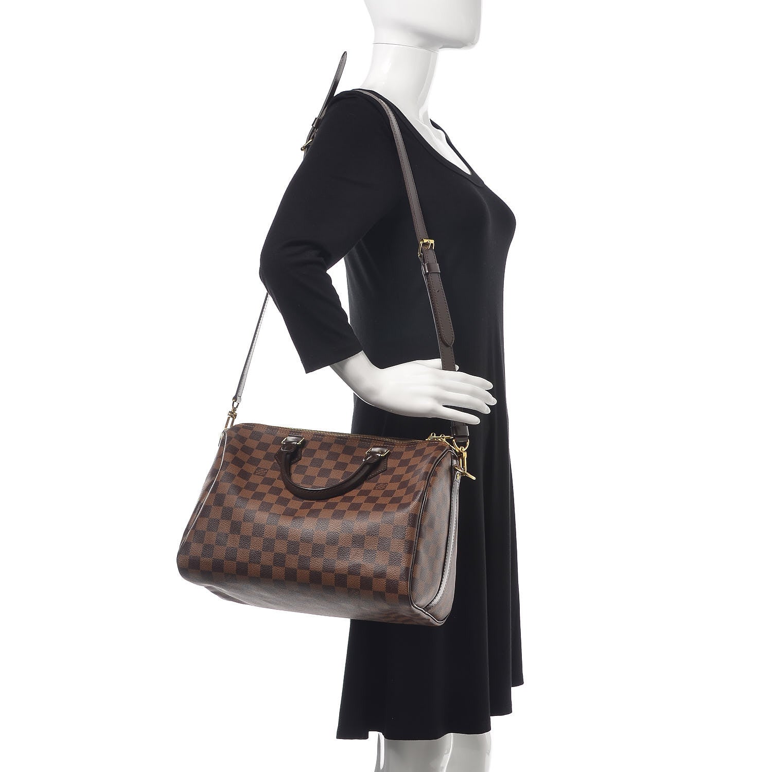 Louis Vuitton Damier Ebene Speedy Bandouliere 30 2 of 11