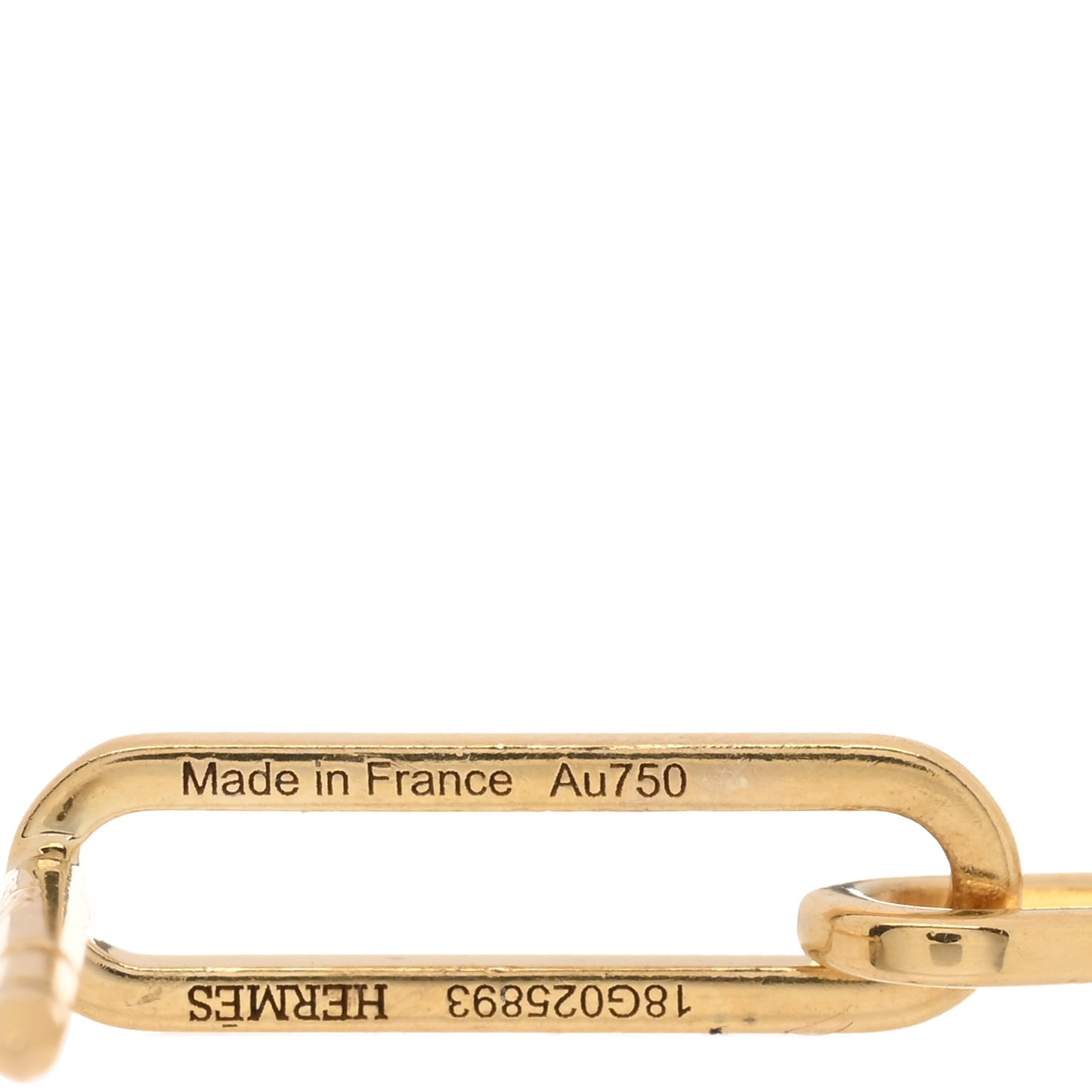 18K Yellow Gold TPM Kelly Chaine Earrings
