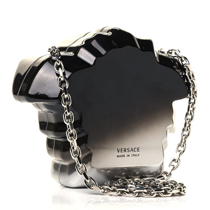 Versace Medusa Head Chain Clutch Black Silver 2 of 4