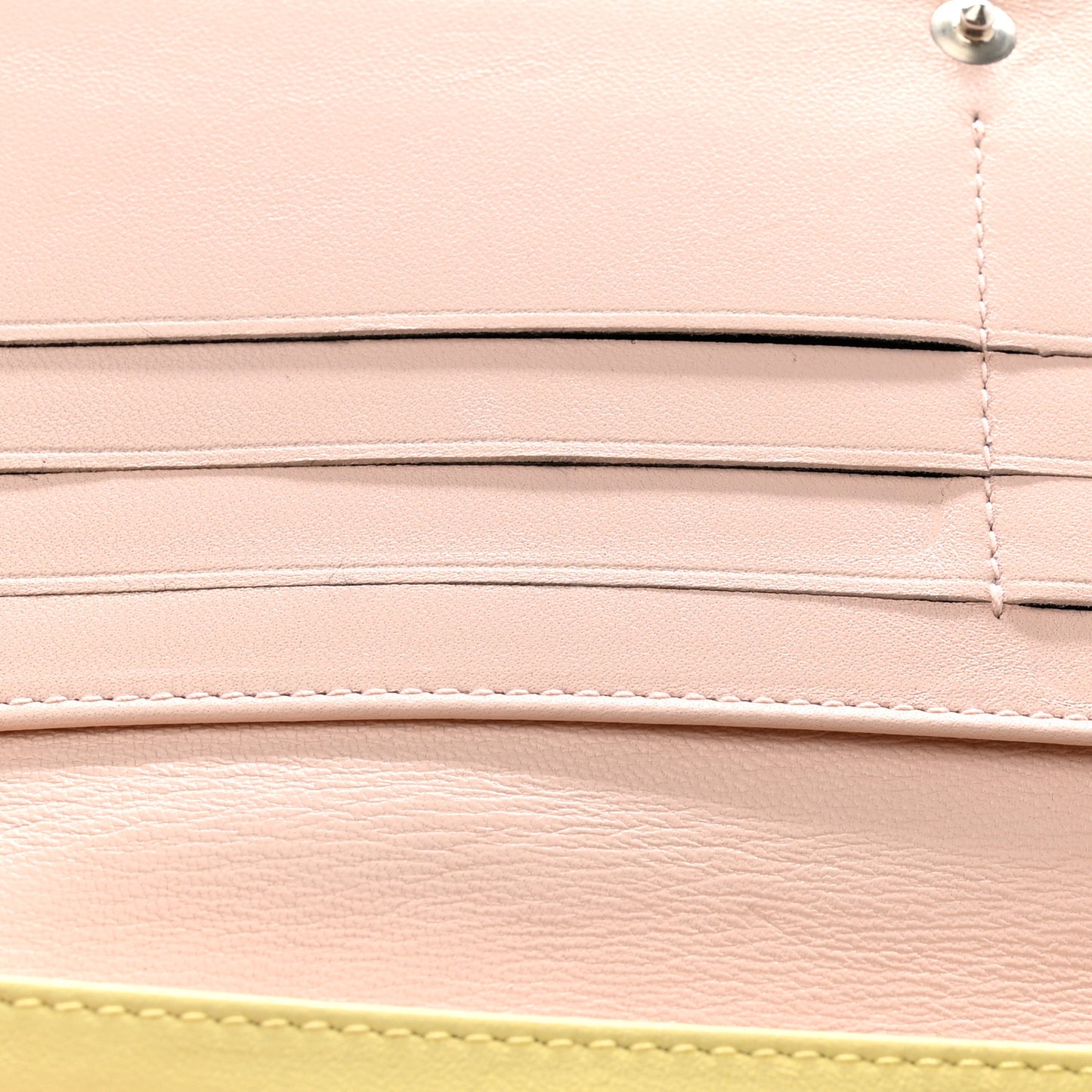Lambskin Cannage Lady Dior Wallet Organizer Blue Pink Yellow