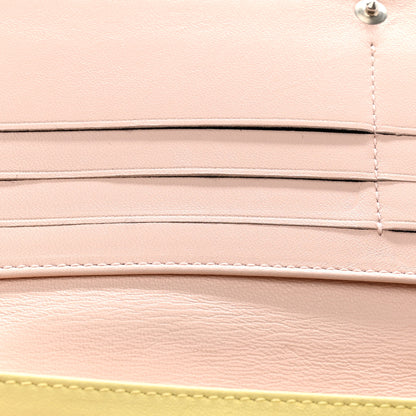 Christian Dior Lambskin Cannage Lady Dior Wallet Organizer Blue Pink Yellow 10 of 14