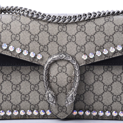 Gucci GG Supreme Monogram Crystal Small Dionysus Shoulder Bag Black 13 of 13